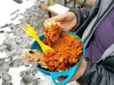 Пряный Дал и Роти